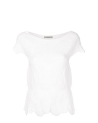 Белая блуза с коротким рукавом от D-Exterior