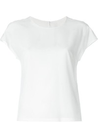 Белая блуза с коротким рукавом от Dolce & Gabbana