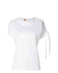 Белая блуза с коротким рукавом от Fay