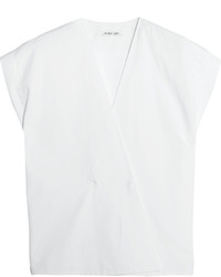 Белая блуза с коротким рукавом от Helmut Lang