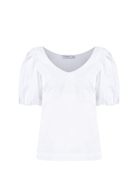 Белая блуза с коротким рукавом от Isolda