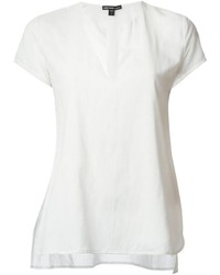 Белая блуза с коротким рукавом от James Perse