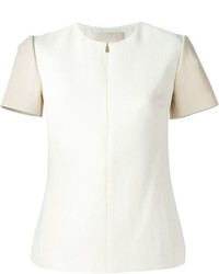 Белая блуза с коротким рукавом от Jason Wu