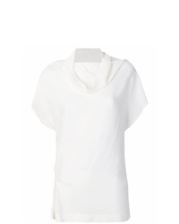 Белая блуза с коротким рукавом от Jean Paul Knott
