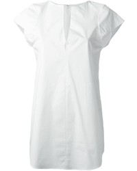 Белая блуза с коротким рукавом от Jil Sander Navy