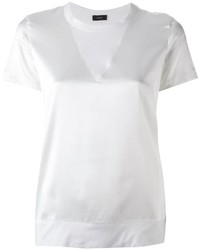 Белая блуза с коротким рукавом от Joseph