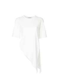 Белая блуза с коротким рукавом от Kimhekim