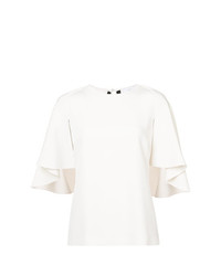 Белая блуза с коротким рукавом от Kimora Lee Simmons