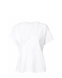 Белая блуза с коротким рукавом от Maison Margiela