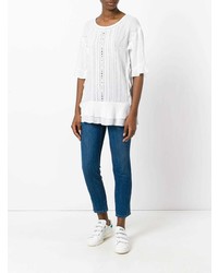 Белая блуза с коротким рукавом от IRO