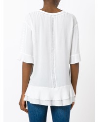 Белая блуза с коротким рукавом от IRO