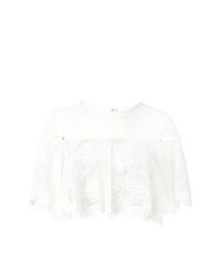 Белая блуза с коротким рукавом от McQ Alexander McQueen