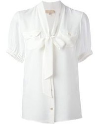 Белая блуза с коротким рукавом от Michael Kors