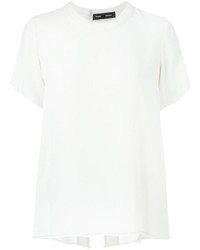 Белая блуза с коротким рукавом от Proenza Schouler