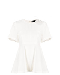 Белая блуза с коротким рукавом от Proenza Schouler