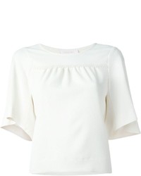 Белая блуза с коротким рукавом от See by Chloe