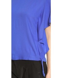 Белая блуза с коротким рукавом от Ella Moss