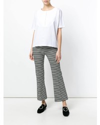 Белая блуза с коротким рукавом от Fay