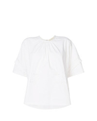 Белая блуза с коротким рукавом от Tela