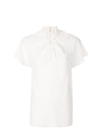 Белая блуза с коротким рукавом от Temperley London