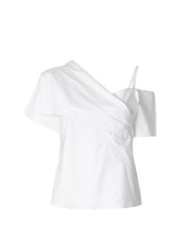 Белая блуза с коротким рукавом от Theory