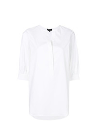 Белая блуза с коротким рукавом от Theory