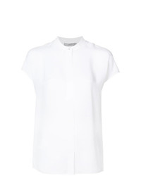 Белая блуза с коротким рукавом от Vince