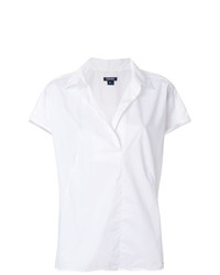Белая блуза с коротким рукавом от Woolrich