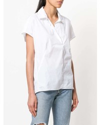 Белая блуза с коротким рукавом от Woolrich