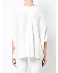 Белая блуза с коротким рукавом от Derek Lam