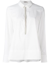 Белая блузка из бисера от Hemisphere