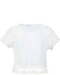 Белая блузка крючком от Anine Bing