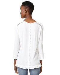 Белая блузка крючком от Suncoo