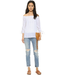 Белая блузка с вышивкой от Bailey 44