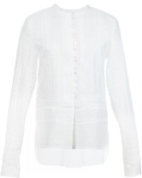 Белая блузка с вышивкой от Derek Lam 10 Crosby