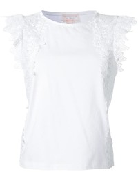 Белая блузка с вышивкой от Giambattista Valli