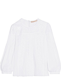 Белая блузка с вышивкой от Vanessa Bruno