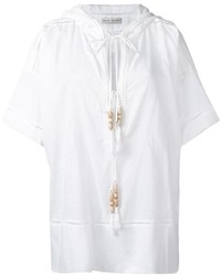 Белая блузка с вышивкой от Veronique Branquinho