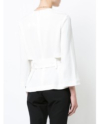 Белая блузка с длинным рукавом с украшением от Derek Lam 10 Crosby