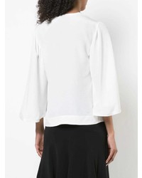 Белая блузка с длинным рукавом от Derek Lam