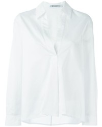 Белая блузка с длинным рукавом от Alexander Wang
