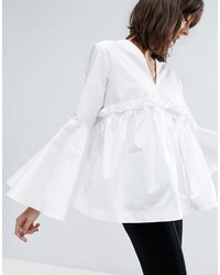 Белая блузка с длинным рукавом от Asos