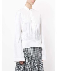 Белая блузка с длинным рукавом от Teija