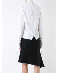 Белая блузка с длинным рукавом от Aganovich