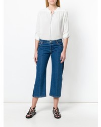 Белая блузка с длинным рукавом от Pas De Calais