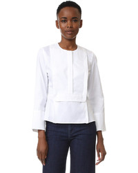 Белая блузка с длинным рукавом от Carven