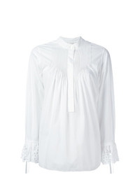 Белая блузка с длинным рукавом от Chloé