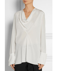 Белая блузка с длинным рукавом от Chloé
