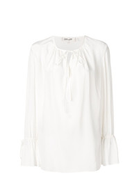 Белая блузка с длинным рукавом от Dvf Diane Von Furstenberg