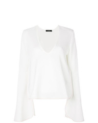 Белая блузка с длинным рукавом от Ellery
